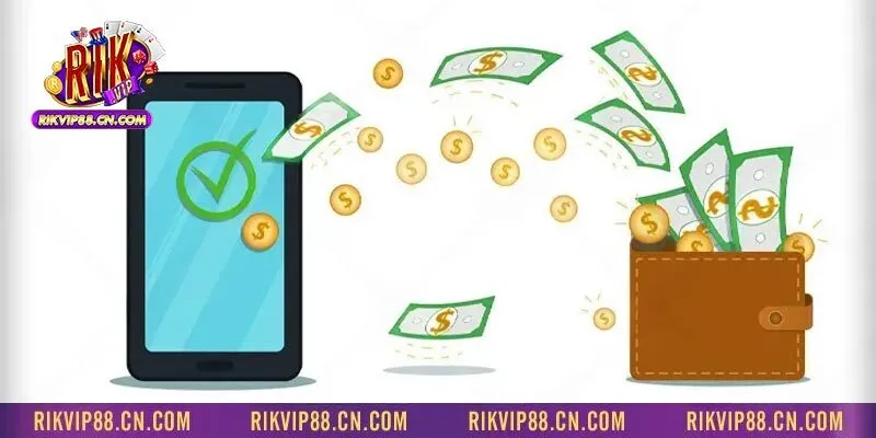 Tốc độ xử lý nhanh và đa dạng phương thức rút là ưu điểm của sàn RIKVIP